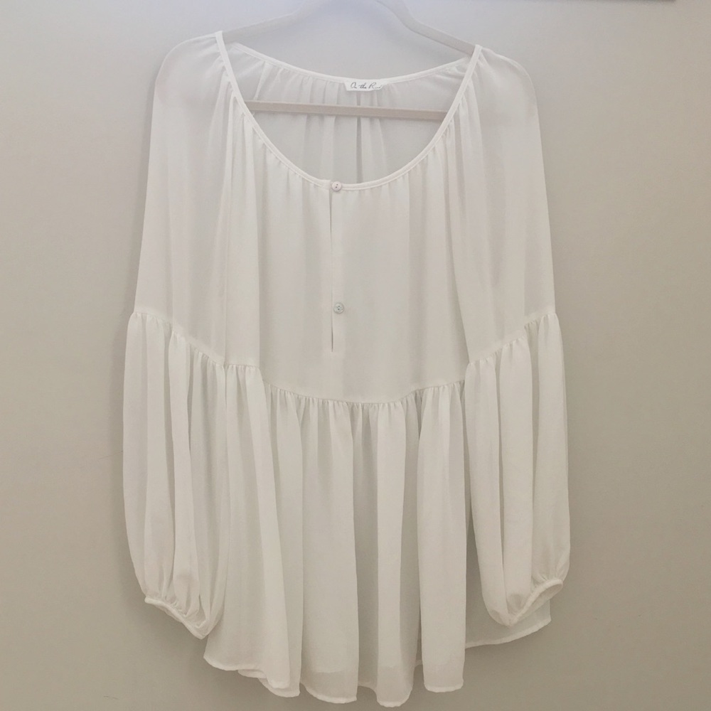 White Sheer Blouse